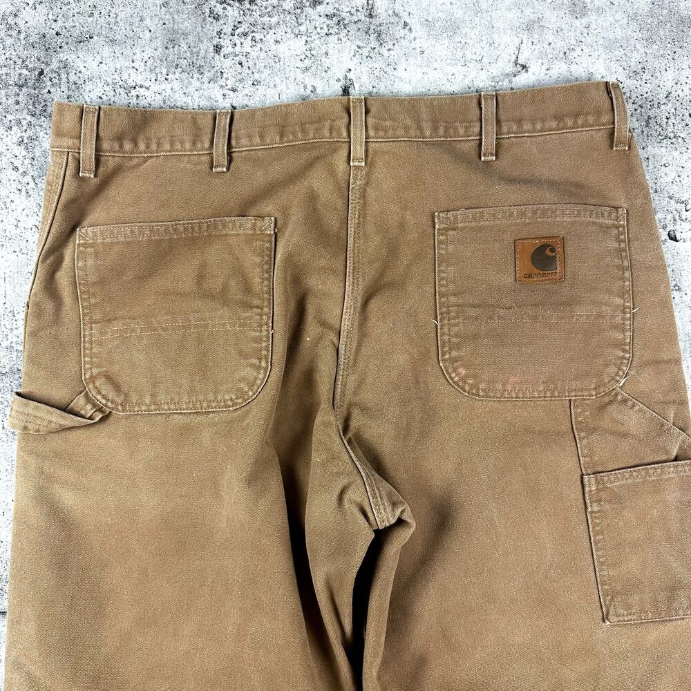 Carhartt B111BRN Duck Canvas Lined Carpenter Pants 40x32 - Picture 11 of 11